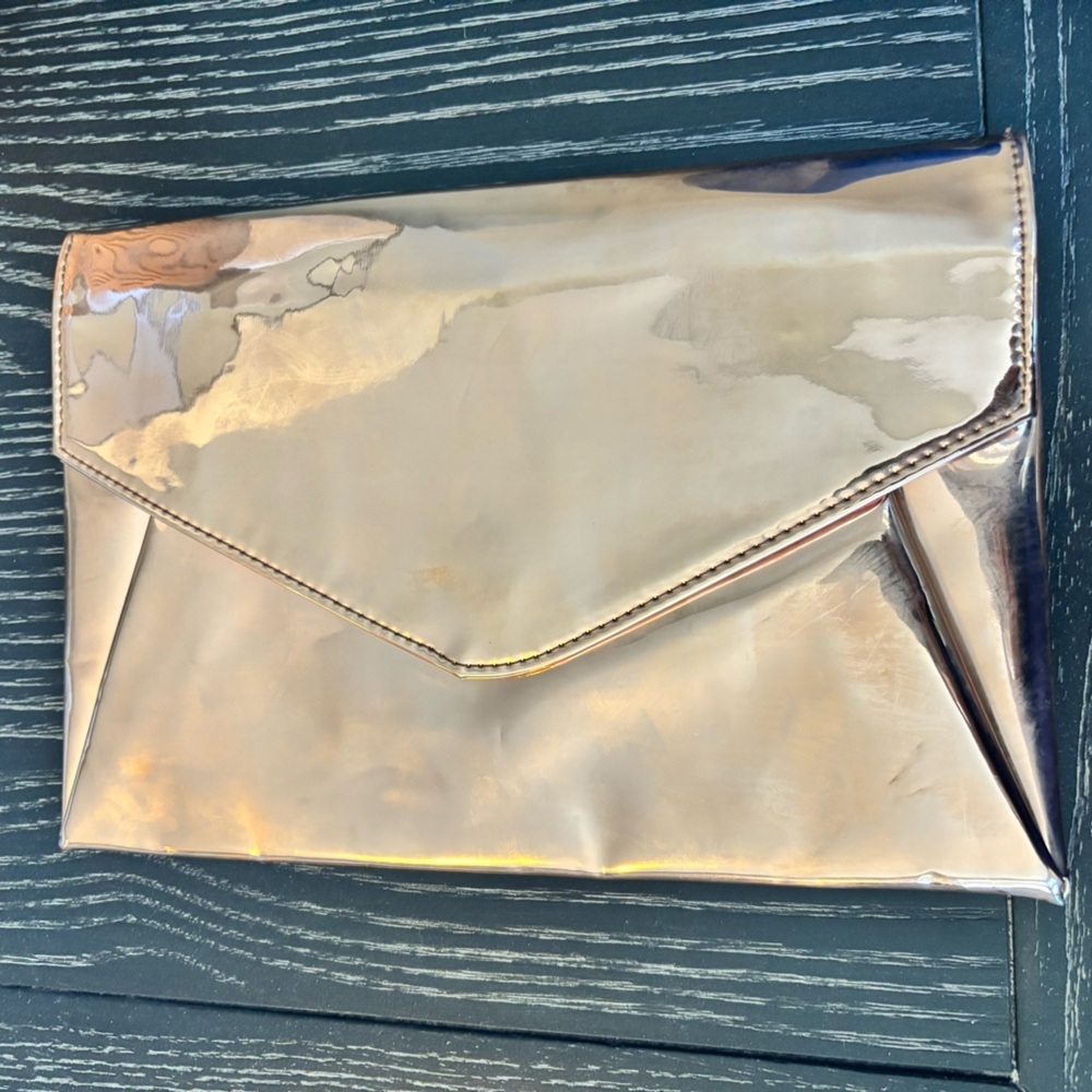 Lulus Rose Gold Metallic Clutch​​